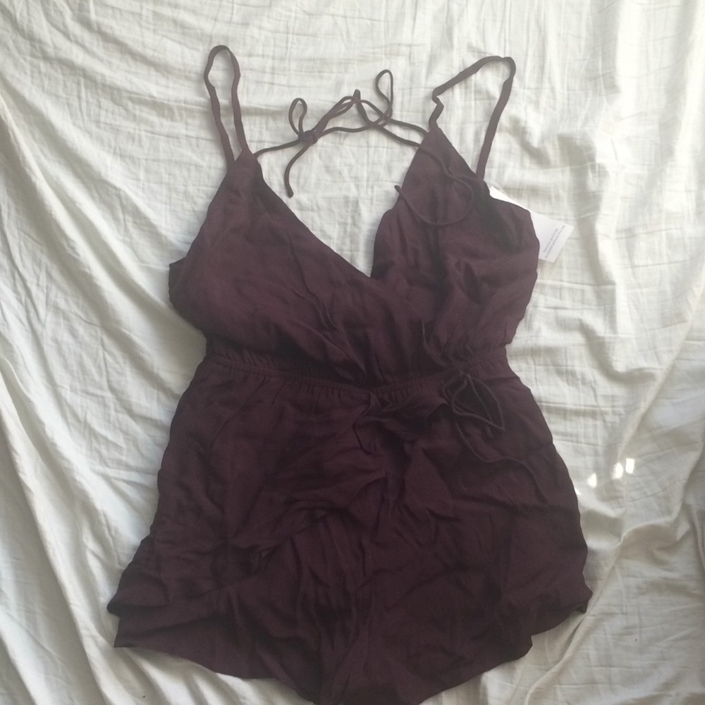 Brand New Wine Colored Romper